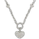 Diamond Heart Necklace 18K White Gold 2.39cttw Model NCP2031