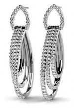 Diamond Earrings 14K White Gold 3.16cttw Model SE61-A
