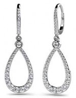Diamond Earrings 14K White Gold 1.93cttw Model SE62-A