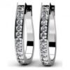 Diamond Earrings 14K White Gold .77cttw Model SE49