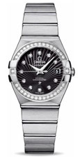 Omega Ladies Constellation Co-Axial 27 mm - Brushed Stainless Steel