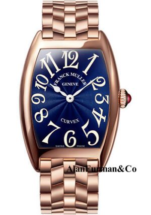 Franck Muller 18K RG Model 1752 QZ O 5N BLUE