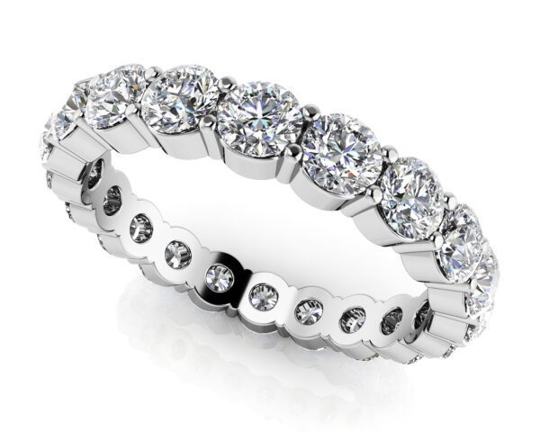 Diamond Ring 14K White Gold 1.00cttw Model AFC-EB1002