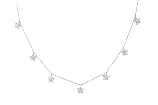 14K White Gold Necklace .28CTTW Model AFC-NEB4007WG