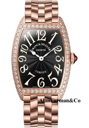 Franck Muller 18K RG Model 1752 QZ D O 5N BLACK