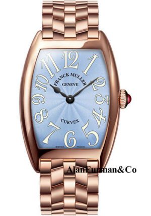 Franck Muller 18K RG Model 1752 QZ O 5N PASTEL BLUE