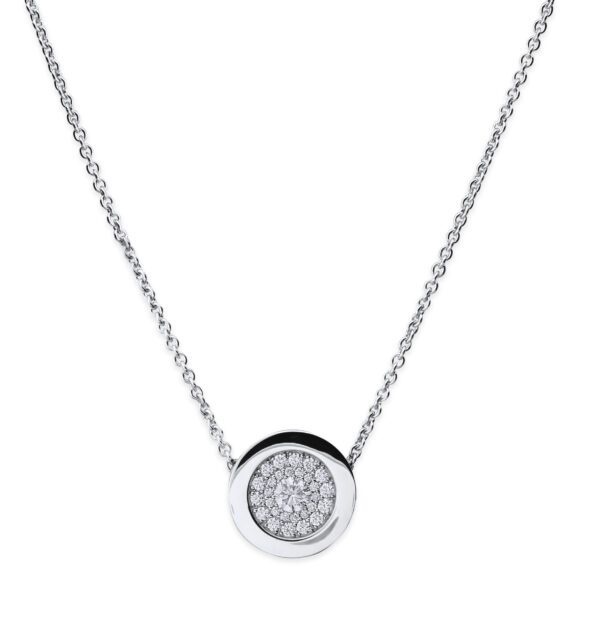 18K White Gold Necklace .53CTTW Model AFC-NCP5726
