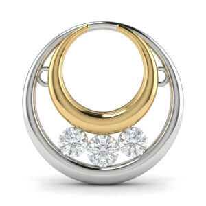 Dulce Noche Pendant in 14K White/Yellow Gold (AFC-PDIAL606)