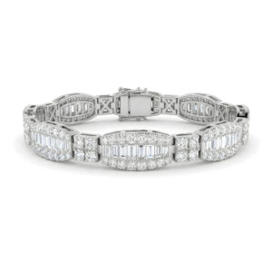 Snowlight Braid Bracelet in 14K White Gold (AFC-BRIDAL632)