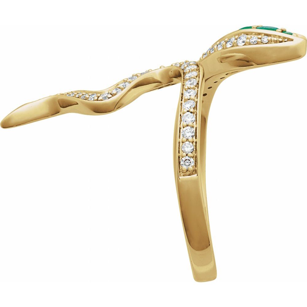 Emerald Serpent Embrace Ring (AFC-689137:600:P)