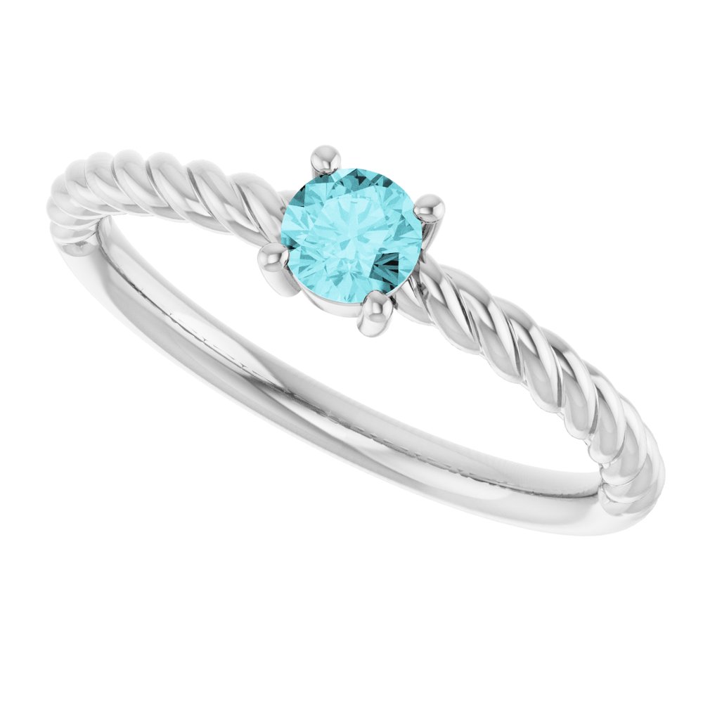 Azure Rope Solitaire Ring (AFC-72207:186:P)