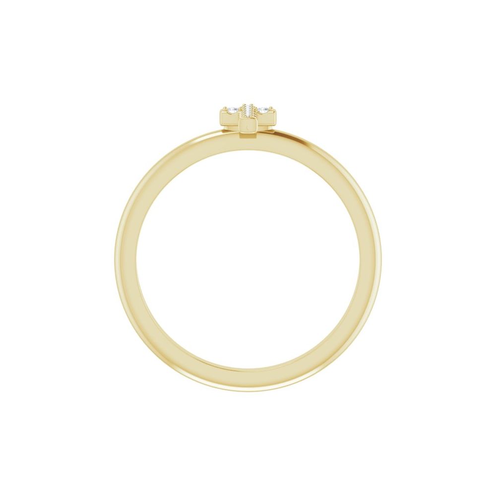 Sanctum Cross Pavé Stackable Ring (AFC-R43084:601:P)