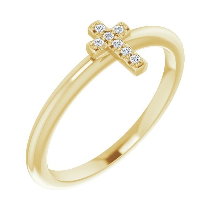 Sanctum Cross Pavé Stackable Ring (AFC-R43084:601:P)