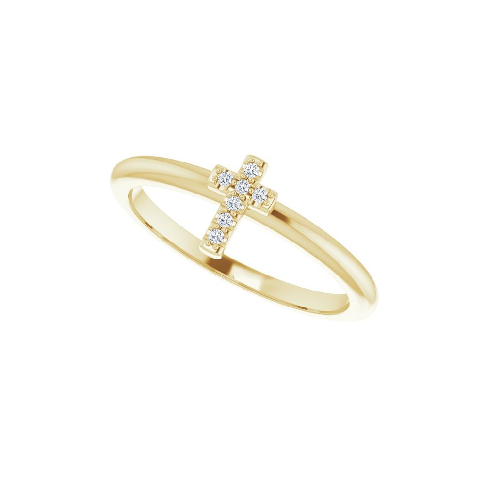 Sanctum Cross Pavé Stackable Ring (AFC-R43084:601:P)